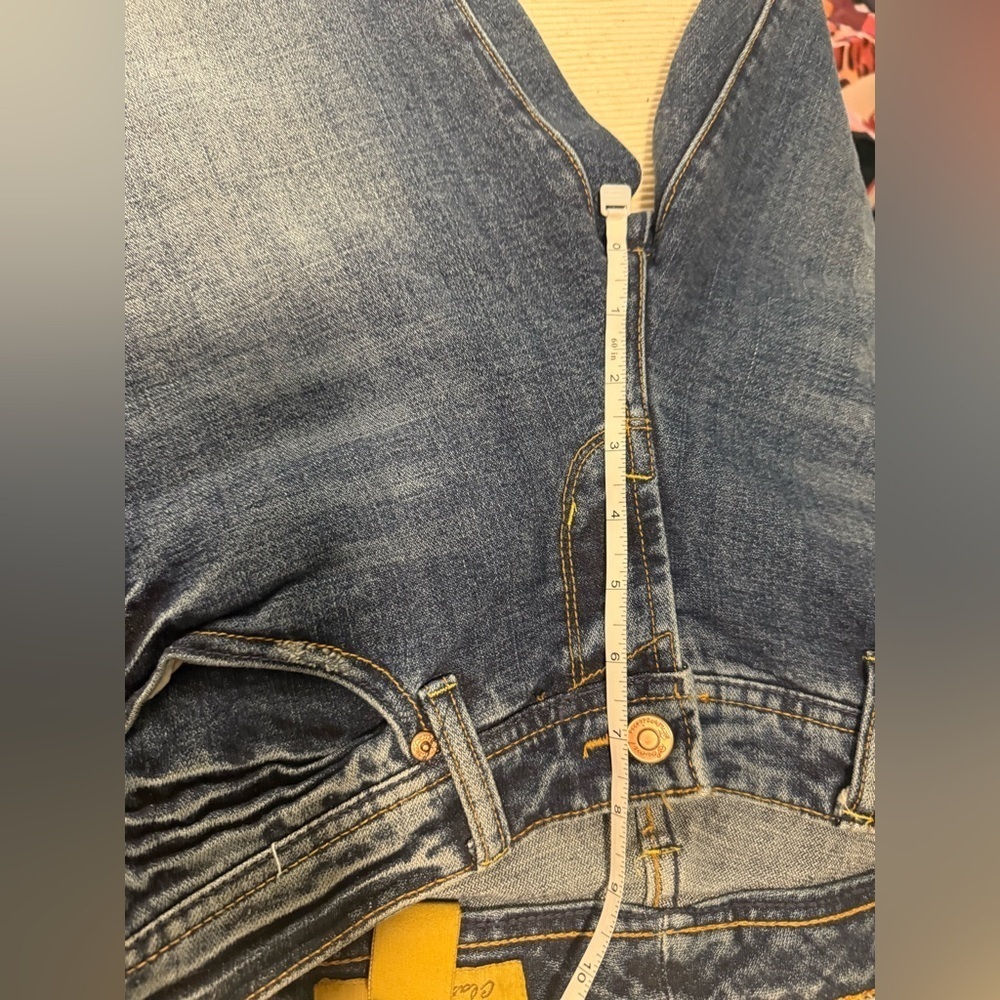 Seven7 Blue Flare Wide Leg Jeans - Picture 6 of 11